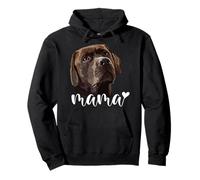 Chocolate Lab Mom Brown Lab Mama The Lab Mother Labrador Dog Pullover Hoodie
