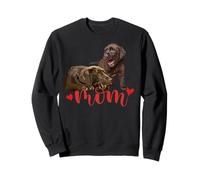 Chocolate Lab Mom Brown Labrador Mama The Lab Mother Sweatshirt