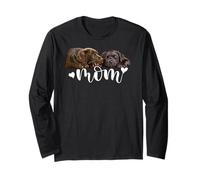 Chocolate Lab Mom Brown Labrador Mom The Lab Mother Lab Mama Long Sleeve T-Shirt