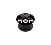 Chocolate Lab Mom Brown Labrador Mom The Lab Mother Lab Mama PopSockets Adhesive PopGrip