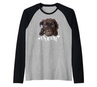 Chocolate Lab Mom Brown Labrador Mom The Lab Mother Lab Mama Raglan Baseball Tee