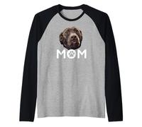 Chocolate Lab Mom Brown Labrador Mom The Lab Mother Lab Mama Raglan Baseball Tee