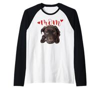 Chocolate Lab Mom Brown Labrador Mom The Lab Mother Lab Mama Raglan Baseball Tee