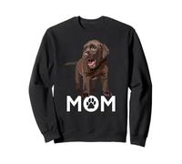 Chocolate Lab Mom Brown Labrador Mom The Lab Mother Lab Mama Sweatshirt