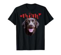 Chocolate Lab Mom Brown Labrador Mom The Lab Mother Lab Mama T-Shirt
