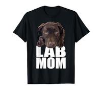 Chocolate Lab Mom Brown Labrador Mom The Lab Mother Lab Mama T-Shirt