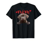Chocolate Lab Mom Brown Labrador Mom The Lab Mother Lab Mama T-Shirt