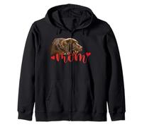 Chocolate Lab Mom Brown Labrador Mom The Lab Mother Lab Mama Zip Hoodie