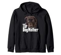 Chocolate Lab Mom Brown Labrador Mom The Lab Mother Lab Mama Zip Hoodie