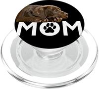 Chocolate Lab Mom The Lab Mother The Dog Mother Brown Lab PopSockets PopGrip for MagSafe