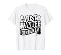 Chocolate Lab Mug Shot Bad Dog Humor Labrador Retriever T-Shirt