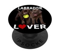 Chocolate Lab Puppy Brown Labrador Retriever Dog Lover PopSockets Adhesive PopGrip