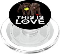 Chocolate Lab Puppy This Is Love Brown Labrador Retriever PopSockets PopGrip for MagSafe
