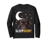 Chocolate Lab Pyjama Sleep Shirt Labrador Retriever Lover Long Sleeve T-Shirt