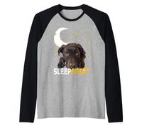 Chocolate Lab Pyjama Sleep Shirt Labrador Retriever Lover Raglan Baseball Tee