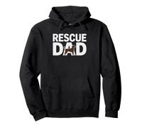 Chocolate Lab Rescue Dad Adopted Labrador Retriever Humor Pullover Hoodie