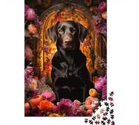 Chocolate Labrador 1000 Piece Jigsaw Puzzle, Pet Inspired Challenge for Home Leisure 70x50cm/1000pcs