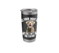 Chocolate Labrador All Food Must Go to The Lab for Testing Stainless Steel Insulated Tumbler