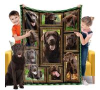 Chocolate Labrador Blanket for Kids Boys Girls, Chocolate lab Gifts for Dog Lover, 40" x 50" Toddler Baby Blankets and Throws for Couch Bed Daycare Preschool Naptime