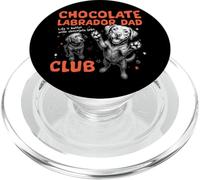 Chocolate Labrador Dad Club Chocolate Lab Dog Father's Day PopSockets PopGrip for MagSafe