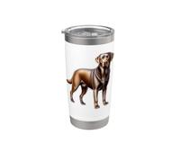 Chocolate Labrador Retriever Dog Stainless Steel Insulated Tumbler