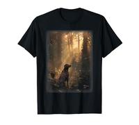 Chocolate Labrador Retriever featuring a Forest Labrador T-Shirt
