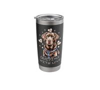 Chocolate Labs Dog Support Labrador Retrievers Stainless Steel Insulated Tumbler