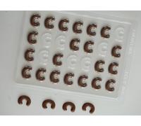 Chocolate Letter Mould A-Z - Reusable Alphabet Molds for Candy, Chocolate, and Fondant - Food-Grade BPA-Free Plastic - Easy to Use - Perfect for Cake Decorating, Baking, and DIY Party Treats (C)
