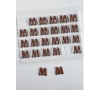 Chocolate Letter Mould A-Z - Reusable Alphabet Molds for Candy, Chocolate, and Fondant - Food-Grade BPA-Free Plastic - Easy to Use - Perfect for Cake Decorating, Baking, and DIY Party Treats (M)