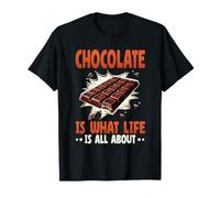 Chocolate Life is All About Candy Bar Sweet Tooth T-Shirt