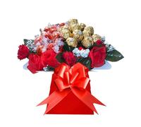 Chocolate Lindr Ferero Rochr Bouquet Hamper Gift Men Women Red Gold Blue Pink White Sweets Candy Personalised (Large)