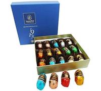 Chocolate Liqueurs Gifts, 16 Assorted Luxury Leonidas Belgian Pure Liquors Coated in Dark Chocolate in a Gift Box