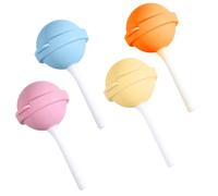 Chocolate Lolly Moulds, 4PCS Reusable Silicone Lollipop Moulds, Ice Cube Mold, Ice Tray Molds, Easy Demolding, for Making Lollipops, Colored ICES Cubes, and ICY Cream