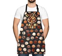 Chocolate Lover Apron Truffle Making Crew Kitchen Apron Matching Family Christmas Baking Gift (Truffle Making Crew)