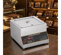 Chocolate Melter, 500W Electric Pot Heater with 0-85°C Temperature Control for DIY Candy Making, Professional Tempering Machine, 12KG Capacity