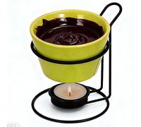 Chocolate Melting Mug - Fondue Candy Warmer, Dessert Sauce Cup, Butter Cheese Melt | Home Kitchen Coffee Family Gatherings Christmas Date Nights Indulgence Sweet Treat Enjoyment Culinary Fun Moments