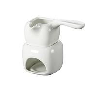 Chocolate Melting Oven Chocolate Fondue Pot Chafing Dish Warmer Melting Pot for DIY Small Saucepan Warmer Mini Candle Ceramic Cheese White Ceramics Small Pan Steak