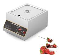 Chocolate Melting Pot 500W, Electric Tempering Machine with 0-85°C Thermostat for Melting Butter, Cheese, Cream, Candy, Single Cylinder