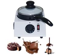 Chocolate Melting Pot - Electric Fondue and Tempering Machine with Ceramic Inner Wall for Warming and Melting Chocolate Desserts and Coffee