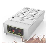 Chocolate Melting Pot Professional Electric Chocolate Tempering Machine, Digital Control, Melts 8kg of Chocolate, 1000W