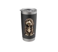 Chocolate Merle Cockapoo Dog Illustration Stainless Steel Insulated Tumbler