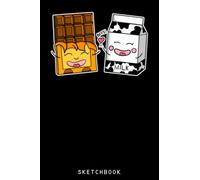 Chocolate Milk BFFs Anime Kawaii Foodie Gift For Women Girls: Size 6x9 120 Blank Pages | Anime Themed Sketchbook for Drawing Sketching and Writing Notes