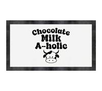 'Chocolate Milkaholic Funny Baby Toddler Text' Pet Feeding Mat (PM00027658)