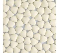 Chocolate Mini Dragees - MINI Heart Shaped Sugar Coated Confectionery - Ivory - For Wedding Favours and Baby Showers - Pack of 200 Hearts (200 Grams)