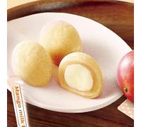 Chocolate mochi, matcha strawberry mango milk flavored mochi 8pcs/box, instant sweet rice dumpling, traditional glutinous rice cake, handmade pastry, dessert snack gift pack (Mango,3 boxes)