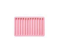 Chocolate Mold 12 Cavity Strip Silicone Small Size Non-Stick Pretzel Mold for Cheese, Gummy Bars, Crayons, Cupcake Decoration, Baby Finger Food Themed Party Props