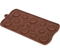 Chocolate Mold Candy Mold Silicone Button Shape, Non Stick Food Grade Silicone, Heat 22 x 10.5cm, Microwave Oven Dishwasher Safe for Fondant Pastries Candy (3Pcs)