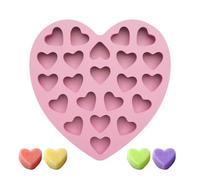 Chocolate Mold | Easy Release Reusable Heart Shape | Candy Making Mold | for Jelly Candy, Cupcakes, Fudge, Jelly, Pastries, Pastries, Ice Cream, Soap, Homemade, Crafts, Wedding, Mother's Day