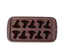 Chocolate Molds Silicone Halloween Witch Hat Fondant Molds Ice Cube Mold for Baking Random Color