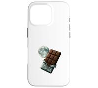 Chocolate Moon Cosmic Dessert Art Case for iPhone 16 Pro